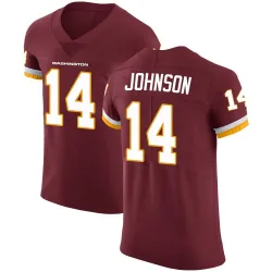 Men's Josh Johnson Washington Commanders No.14 Elite Burgundy Team Color Vapor Untouchable Jersey