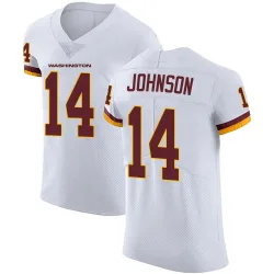 Men's Josh Johnson Washington Commanders No.14 Elite Vapor Untouchable Jersey - White