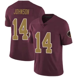 Men's Josh Johnson Washington Commanders No.14 Limited Burgundy Alternate Vapor Untouchable Jersey