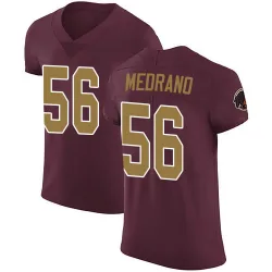Men's Kain Medrano Washington Commanders No.56 Elite Burgundy Alternate Vapor Untouchable Jersey