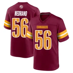Men's Kain Medrano Washington Commanders No.56 Game Burgundy Jersey