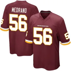 Men's Kain Medrano Washington Commanders No.56 Game Burgundy Team Color Jersey