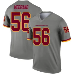 Men's Kain Medrano Washington Commanders No.56 Legend Inverted Jersey - Gray