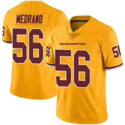 Men's Kain Medrano Washington Commanders No.56 Limited Color Rush Jersey - Gold
