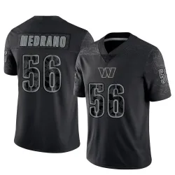 Men's Kain Medrano Washington Commanders No.56 Limited Reflective Jersey - Black