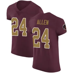 Men's Kazmeir Allen Washington Commanders No.24 Elite Burgundy Alternate Vapor Untouchable Jersey