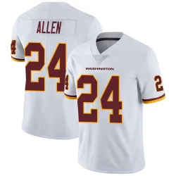 Men's Kazmeir Allen Washington Commanders No.24 Limited Vapor Untouchable Jersey - White