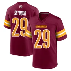Men's Kevon Seymour Washington Commanders No.29 Game Burgundy Jersey
