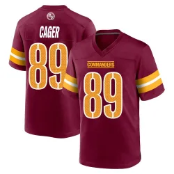 Men's Lawrence Cager Washington Commanders No.89 Game Burgundy Jersey