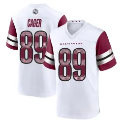 Men's Lawrence Cager Washington Commanders No.89 Game Jersey - White