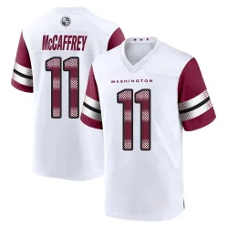 Men's Luke McCaffrey Washington Commanders No.11 Game Jersey - White