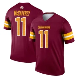 Men's Luke McCaffrey Washington Commanders No.11 Legend Burgundy Jersey