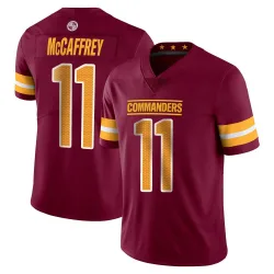 Men's Luke McCaffrey Washington Commanders No.11 Limited Vapor Burgundy Jersey