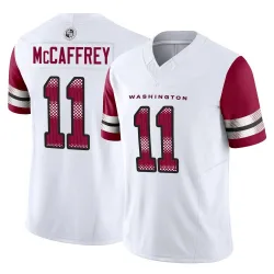 Men's Luke McCaffrey Washington Commanders No.11 Limited Vapor F.U.S.E. Jersey - White