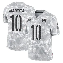 Men's Marcus Mariota Washington Commanders No.10 Limited 2024 Salute to Service Jersey - Arctic Camo