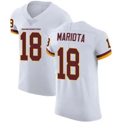 Men's Marcus Mariota Washington Commanders No.18 Elite Vapor Untouchable Jersey - White