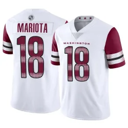 Men's Marcus Mariota Washington Commanders No.18 Limited Vapor Jersey - White