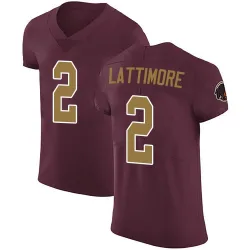 Men's Marshon Lattimore Washington Commanders No.2 Elite Burgundy Alternate Vapor Untouchable Jersey