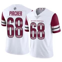 Men's Max Pircher Washington Commanders No.68 Limited Vapor Jersey - White