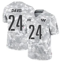 Men's Michael Davis Washington Commanders No.24 Limited 2024 Salute to Service Jersey - Arctic Camo
