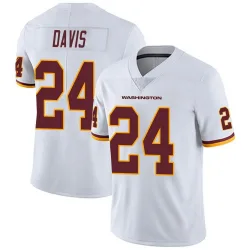 Men's Michael Davis Washington Commanders No.24 Limited Vapor Untouchable Jersey - White