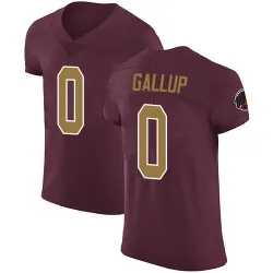 Men's Michael Gallup Washington Commanders No.0 Elite Burgundy Alternate Vapor Untouchable Jersey