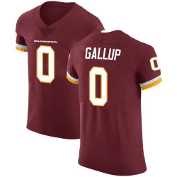 Men's Michael Gallup Washington Commanders No.0 Elite Burgundy Team Color Vapor Untouchable Jersey
