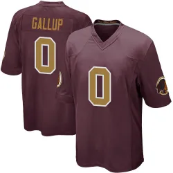 Men's Michael Gallup Washington Commanders No.0 Game Burgundy Alternate Jersey