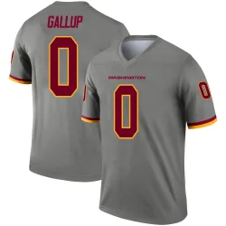 Men's Michael Gallup Washington Commanders No.0 Legend Inverted Jersey - Gray
