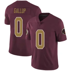 Men's Michael Gallup Washington Commanders No.0 Limited Burgundy Alternate Vapor Untouchable Jersey