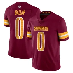 Men's Michael Gallup Washington Commanders No.0 Limited Vapor Burgundy Jersey