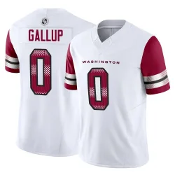 Men's Michael Gallup Washington Commanders No.0 Limited Vapor F.U.S.E. Jersey - White