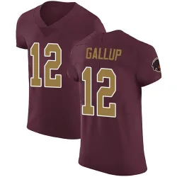 Men's Michael Gallup Washington Commanders No.12 Elite Burgundy Alternate Vapor Untouchable Jersey