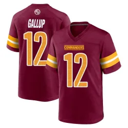 Men's Michael Gallup Washington Commanders No.12 Game Burgundy Jersey