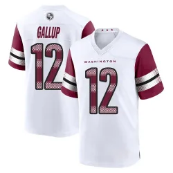 Men's Michael Gallup Washington Commanders No.12 Game Jersey - White