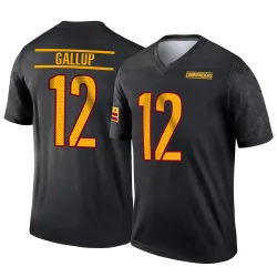 Men's Michael Gallup Washington Commanders No.12 Legend Alternate Jersey - Black