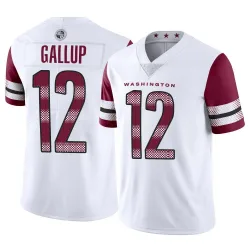 Men's Michael Gallup Washington Commanders No.12 Limited Vapor Jersey - White