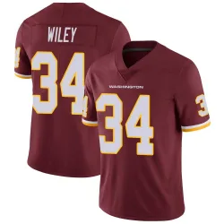 Men's Michael Wiley Washington Commanders No.34 Limited Burgundy Team Color Vapor Untouchable Jersey