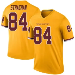 Men's Mike Strachan Washington Commanders No.84 Legend Color Rush Jersey - Gold