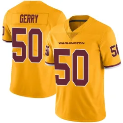 Men's Nate Gerry Washington Commanders No.50 Limited Color Rush Jersey - Gold