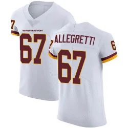 Men's Nick Allegretti Washington Commanders No.67 Elite Vapor Untouchable Jersey - White
