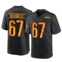 Men's Nick Allegretti Washington Commanders No.67 Game Alternate Jersey - Black