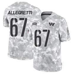 Men's Nick Allegretti Washington Commanders No.67 Limited 2024 Salute to Service Jersey - Arctic Camo