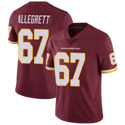 Men's Nick Allegretti Washington Commanders No.67 Limited Burgundy Team Color Vapor Untouchable Jersey