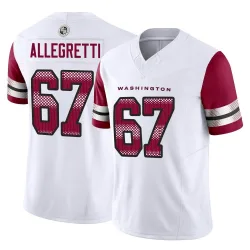 Men's Nick Allegretti Washington Commanders No.67 Limited Vapor F.U.S.E. Jersey - White