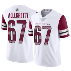 Men's Nick Allegretti Washington Commanders No.67 Limited Vapor Jersey - White