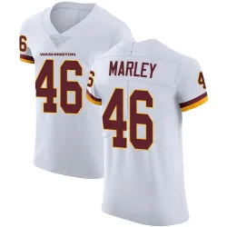 Men's Nico Marley Washington Commanders No.46 Elite Vapor Untouchable Jersey - White