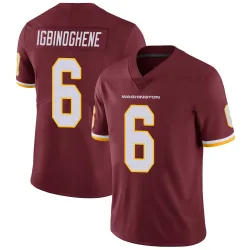 Men's Noah Igbinoghene Washington Commanders No.6 Limited Burgundy Team Color Vapor Untouchable Jersey