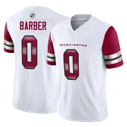 Men's Ricky Barber Washington Commanders No.0 Limited Vapor F.U.S.E. Jersey - White