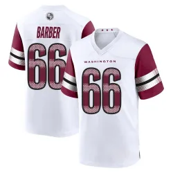 Men's Ricky Barber Washington Commanders No.66 Game Jersey - White